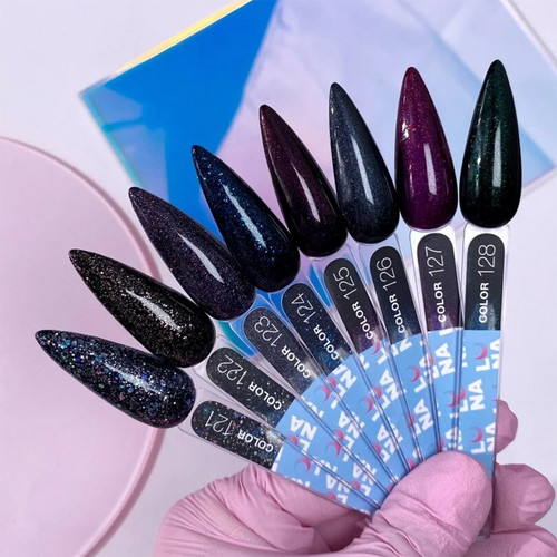 Gel polish LUNA №123 dark blue with micro glitter 13 ml (047-2171-0407) - Фото №4