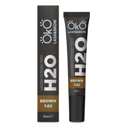 Eyebrow and eyelash dye OKO Liquid Hybrid Tint H20 BROWN 7.62 15 ml (TINT-B) - Фото №2