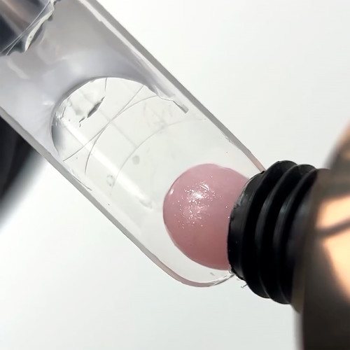 DARK PolyGel 06 light pink with shimmer 30 ml (in tube) - Фото №3