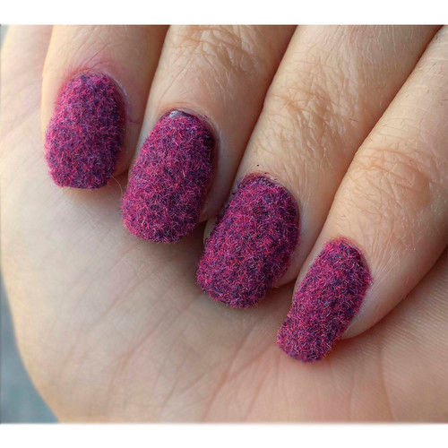 Осенние узоры на ногтях (Бархатное покрытие)