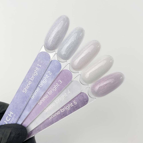 Gel für Extensions Touch Builder Gel Shine Bright 04 milchig mit Schimmer 15 ml - Фото №3