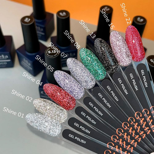 Gel polish GA&MA Shine №002 reflective gold 10 ml (7700424) - Фото №5