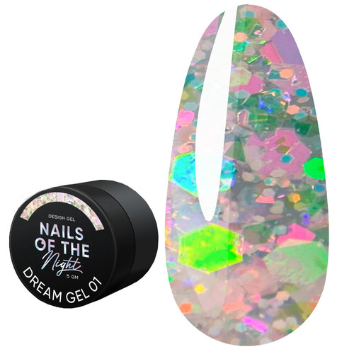 NAILSOFTHENIGHT Dream gel 01 soft pink 5 g - Фото №1