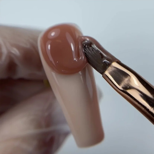 Aufbaugel NAILSOFTHEDAY Premium Gel 08 Nude-Karamell 30 ml - Фото №3