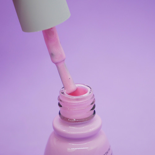 Gel polish Toki-Toki № 004 pink with glitter 5 ml - Фото №2