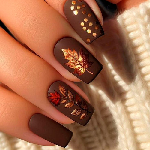 Осенние узоры на ногтях (Сезонная тема)