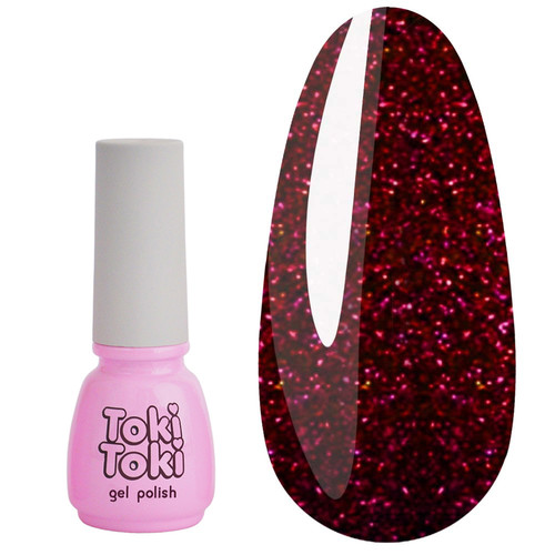 Gel polish Toki-Toki Cosmo № 23 burgundy reflective 5 ml - Фото №1