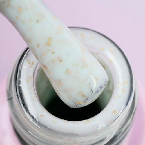 Gel polish Toki-Toki Magic Touch № 006 light turquoise with gold leaf 5 ml - Фото №2