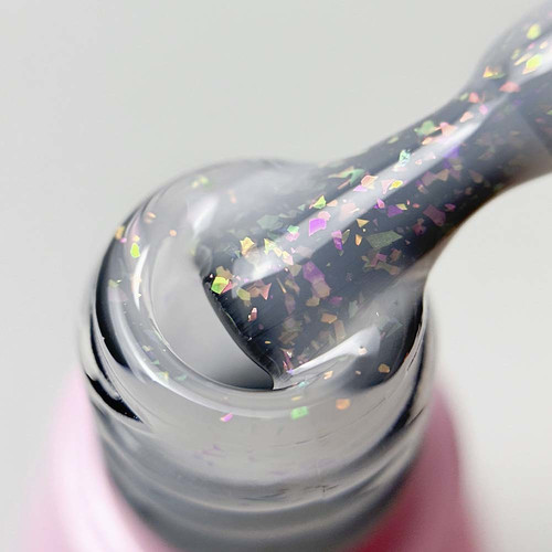 Toki-Toki Stars Base SB04 milky with multi-colored leaf 5 ml - Фото №2