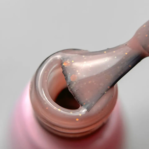 Gel polish Toki-Toki Fairytale FT04 beige pink with holographic glitter 5 ml - Фото №2