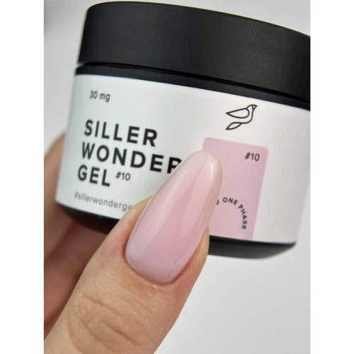 Gel for extensions Siller UV/LED One Phase Wonder Gel Pure White №10 pink cloud 30 ml (u0000012840) - Фото №2