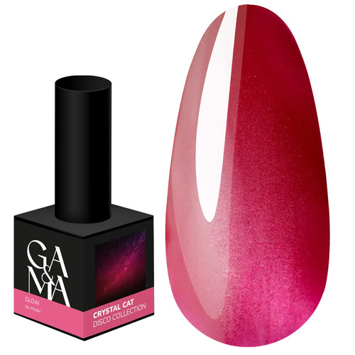 Gel polish GA&MA Crystal Cat Glow pink 10 ml (7703027) - Фото №1