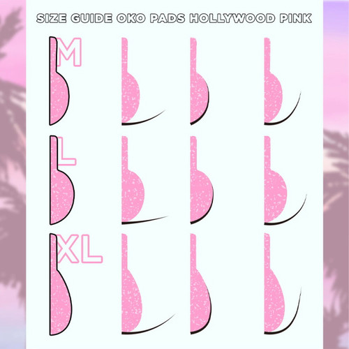 OKO eyelash lamination rollers Hollywood Pink 3 pairs (M, L, XL) - Фото №3