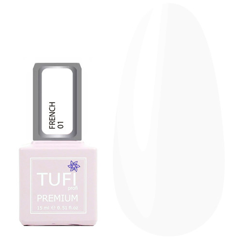 Gellack TUFI profi PREMIUM French №01 weiß 15 ml (0318197)