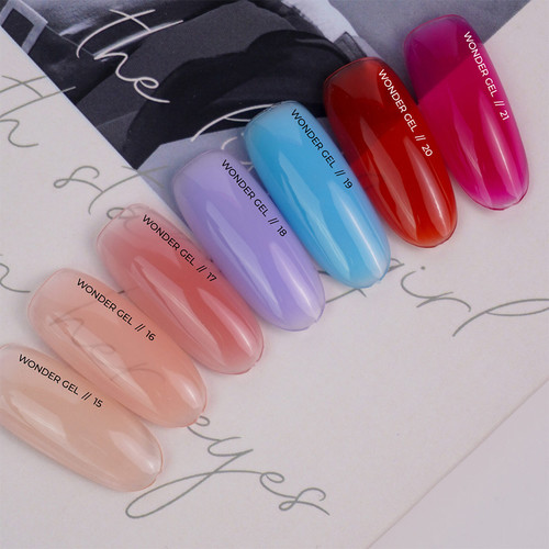 Gel for extensions Siller UV/LED One Phase Wonder Gel №21 fuchsia 30 ml (NF-00021889) - Фото №4