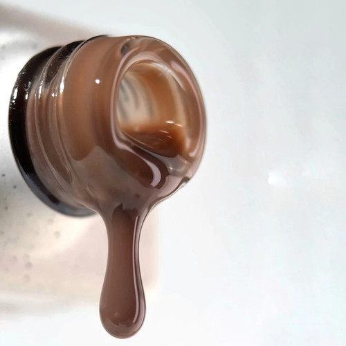 Gel polish NAILSOFTHEDAY Color of the month February 2025 Mocha Mousse Vitrage 10 ml - Фото №2