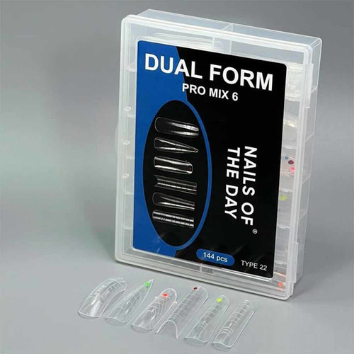Top forms NAILSOFTHEDAY Dual Form Pro Mix 6 (Type 22) 144 pcs - Фото №2