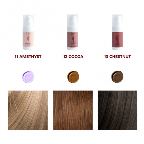 Tönungsmaske ELAN COLOR BROW MASK 2.0 für Augenbrauen 2-in-1 13 CHESTNUT 10 ml - Фото №2