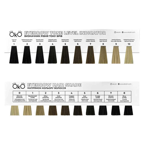 Füllstandsanzeige für Augenbrauenfarbe OKO Lash&Brow - Фото №2