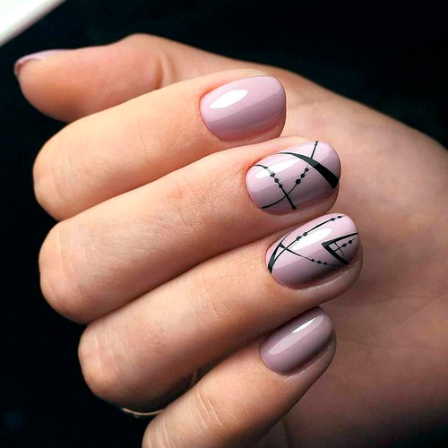 Manicure for short nails 2025 (Geometry)