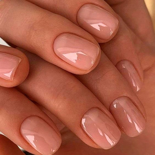 Manicure for short nails 2025 (Nude)