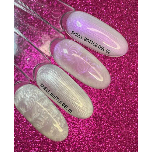 Gel NAILSOFTHENIGHT Shell Bottle Gel 01 Perlweiß 10 ml - Фото №6