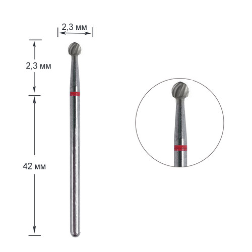 Manicure cutter TUFI profi Layer 001140023 carbide red - Фото №1