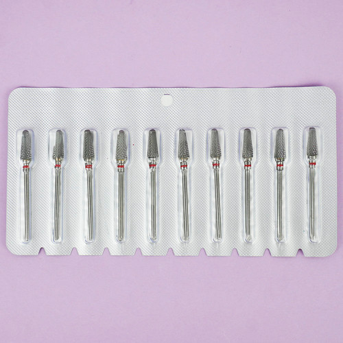 Manicure cutter TUFI profi Umbrella medium WG085 carbide red - Фото №3