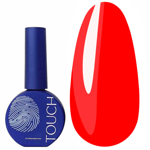 Touch Solo Gel Polish 14 single-phase 3in1 neon red 9 ml - Фото №1