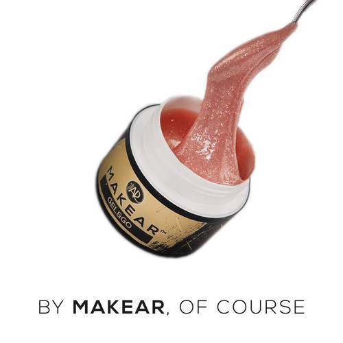Gel zur Verlängerung MAKEAR Gel&Go GG26 Glitter Nude 50 ml - Фото №3