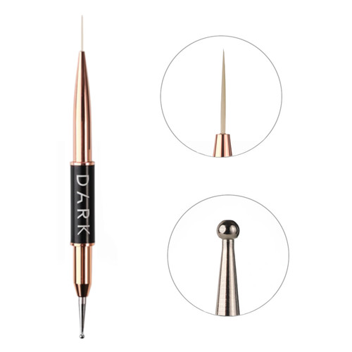 Кисть двусторонняя DARK (13 мм лайнер + 2 мм дотс)