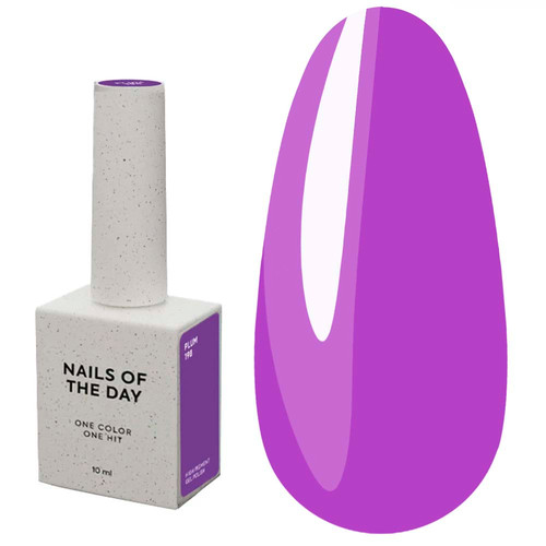 Gel polish NAILSOFTHEDAY Plum 198 neon violet 10 ml - Фото №1