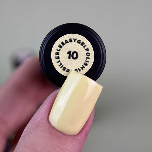 Siller EASY gel polish No. 010 One-ster gel polish single-phase soft yellow 8 ml (NF-00020720) - Фото №2