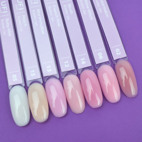 Gel for extension TUFI profi Builder Gel UV/LED 13 Marshmallow 15 ml (0324501) - Фото №4