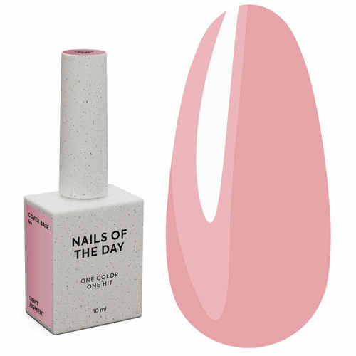 Base NAILSOFTHEDAY Cover NEW Formula №46 translucent dusty pink 10 ml - Фото №1