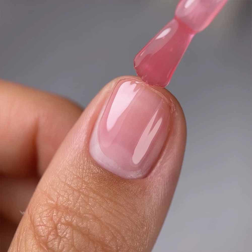 Base NAILSOFTHEDAY Cover NEW Formula №46 translucent dusty pink 10 ml - Фото №3