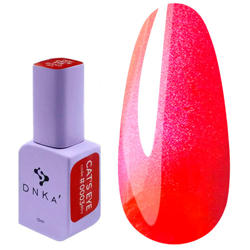 Gellack DNKa Cat Eye 80's 0003 leuchtendes Pink 12 ml - Фото №1