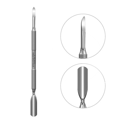 Manicure spatula Staleks SMART 51 TYPE 3 (round wide pusher + pick) - Фото №1