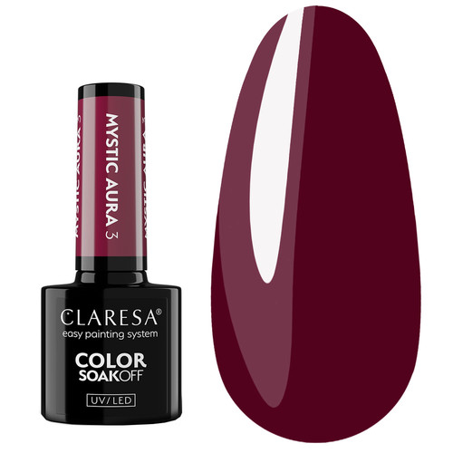 Gel polish Claresa MYSTIC AURA 3 wine 5 g - Фото №1