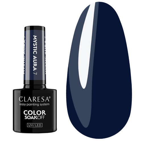 Gel polish Claresa MYSTIC AURA 7 dark blue 5 g - Фото №1