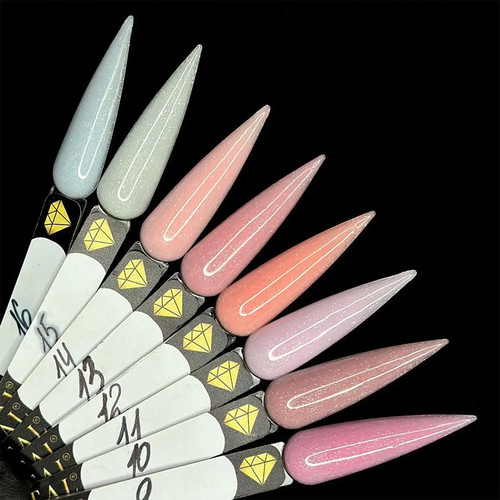 База для ногтей Crystal Base Shimmer №16 холодный молочный с шиммером 15 мл - Фото №2