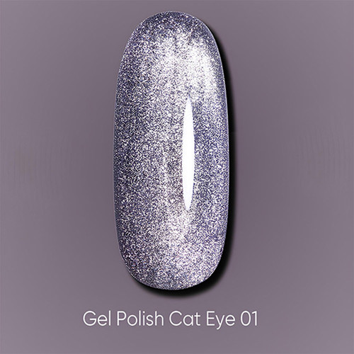 Gel polish DARK Cat Eye 01 light violet 10 ml - Фото №3