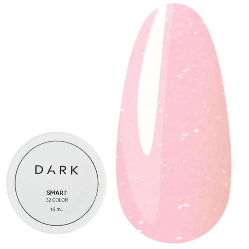 Dark Smart Aufbaugel 32 Pink mit Glitzer, 15 ml