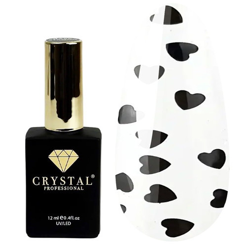 Top hybrydowy Crystal Top Love Black , 12ml - Фото №1