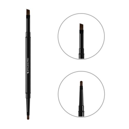 Кисточка двухсторонняя Staleks EXPERT для геля 7 мм / для геля 9 мм (NBE-04/09) - Фото №1