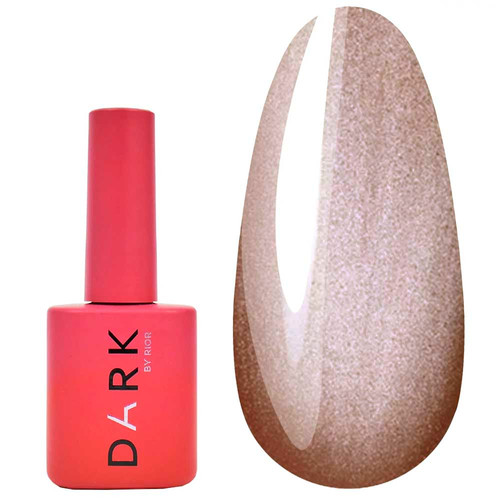 Gel polish DARK 158 brown with golden shimmer 10 ml