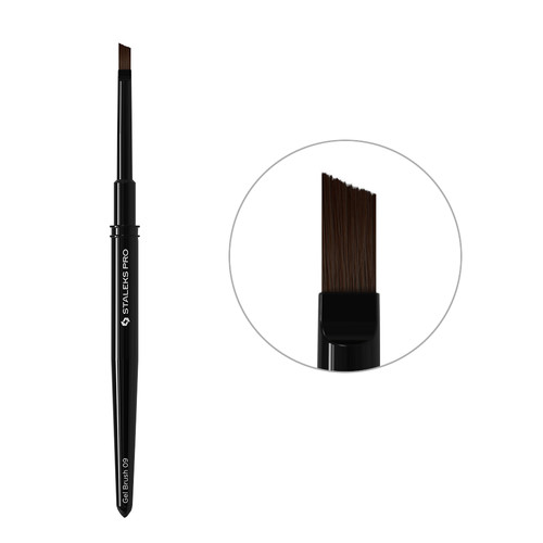 Angled gel brush Staleks EXPERT wide 6 mm / long 9 mm (NBE-09)