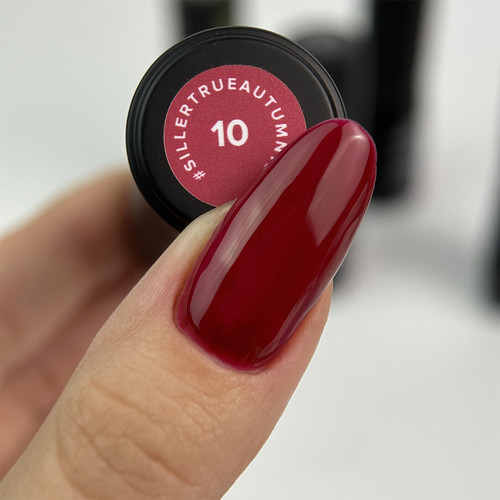 Gel polish SILLER True Autumn 10 marsala 8 ml (NF-00020801) - Фото №2