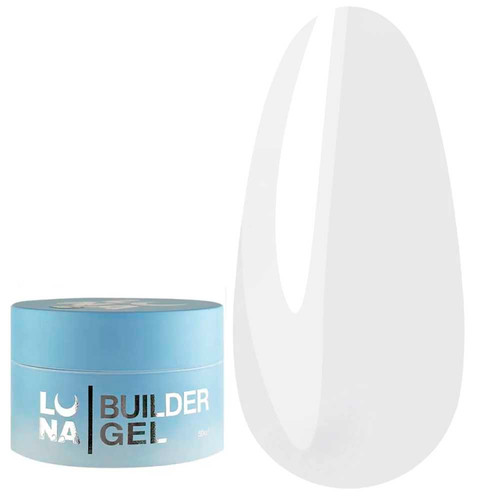 Gel for nail extension LUNA Premium 02 milky 50 ml (323-2583-1292) - Фото №1