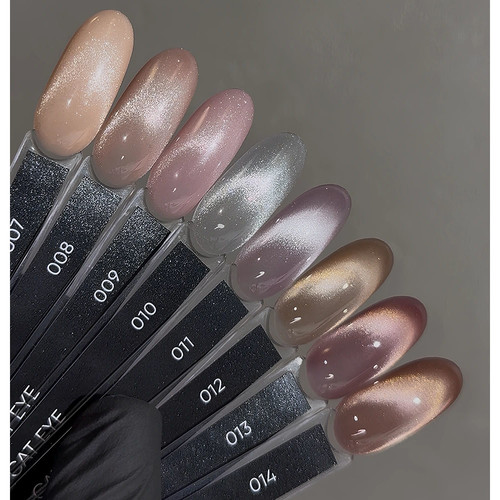 Гель-лак DARK Cat Eye 12 золотой 6 мл - Фото №3